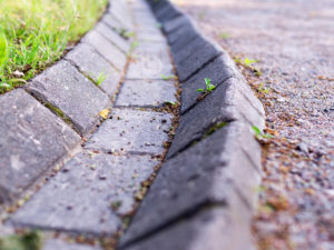 natural stone bricks forming a drainage tunnel